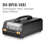 Cargador inteligente de equilibrio de doble canal EV-Peak de venta al por mayor para batería Lipo / Lihv 6S-14s 2500W/ 25A Dron agrícola